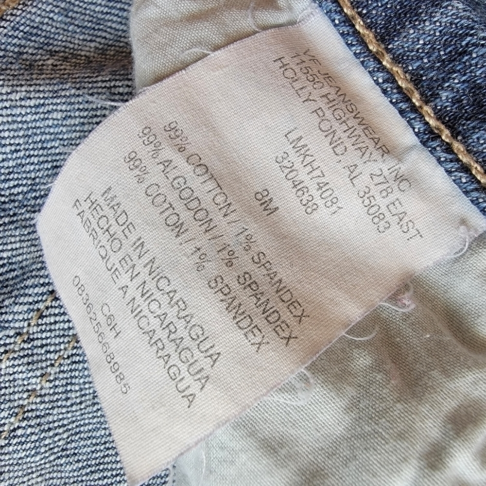 Lee Vintage Cropped Jeans Sits Just below Waist Size 8 - Picture 6 of 8